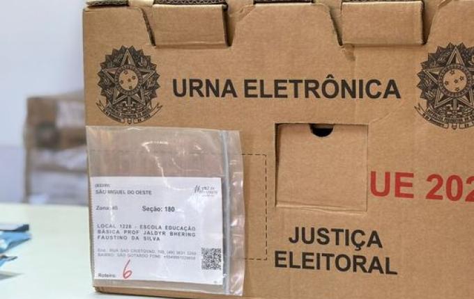 Urna da 45ª Zona Eleitoral, de São Miguel do Oeste, é sorteada para auditoria no TRE