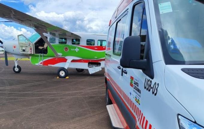 Bebê com insuficiência respiratória é transferido de SMO para Lages