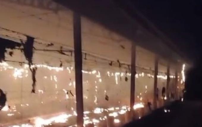 Incêndio em aviário de Marmeleiro mobiliza bombeiros de Campo Erê