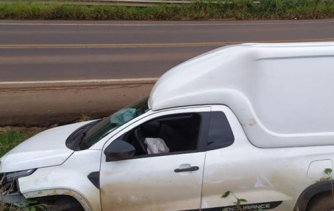 Veículo furtado em Itapiranga é encontrado abandonado em Descanso após acidente