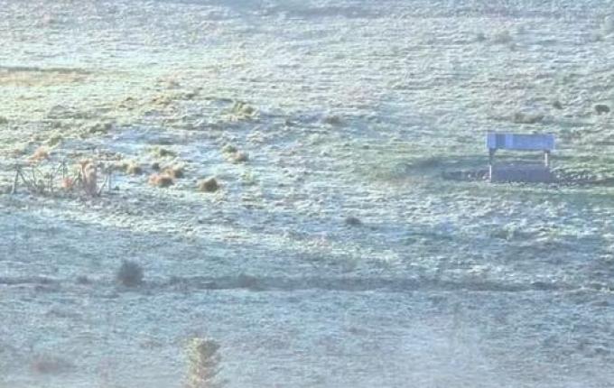 Amanhecer em SC tem mínima de 1,1ºC e campos cobertos por geada