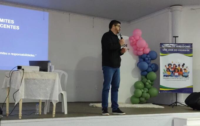 Ciclo de palestras sobre direitos e deveres de crianças e adolescentes acontece hoje em São José do Cedro