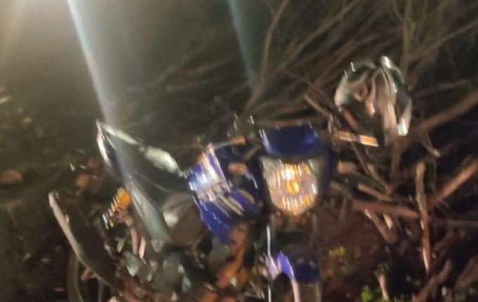 Acidente de moto na BR-282 deixa homem ferido em Pinhalzinho