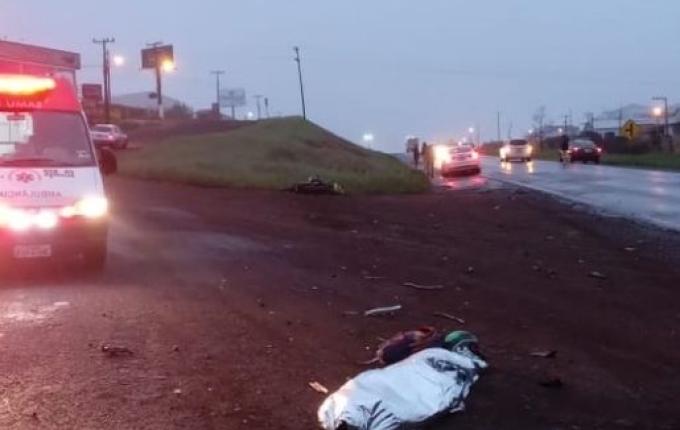 Veículo de Iporã do Oeste se envolve em acidente com morte na BR 282