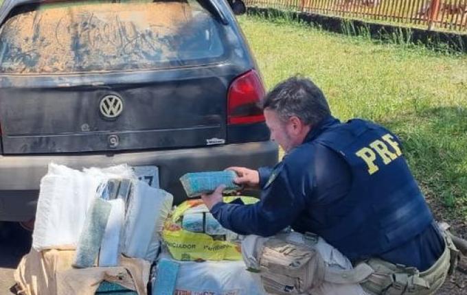 PRF prende homem com mais de 100 quilos de maconha na BR-163