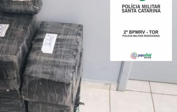 Homem é preso com mais de 300 kg de maconha em Chapecó