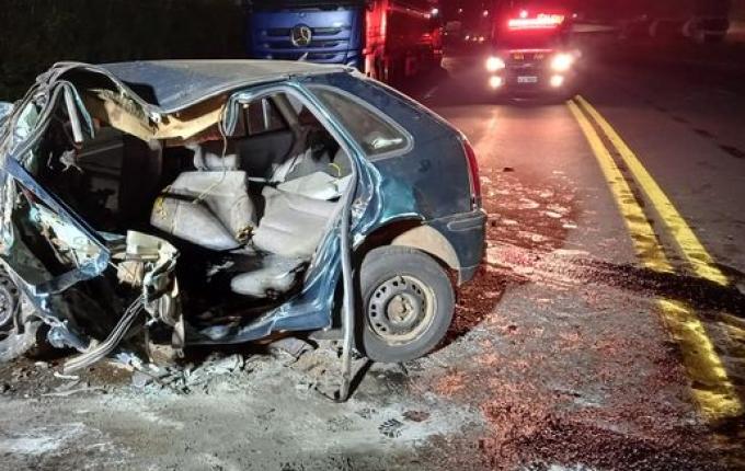 Três vítimas fatais em grave acidente na BR-282