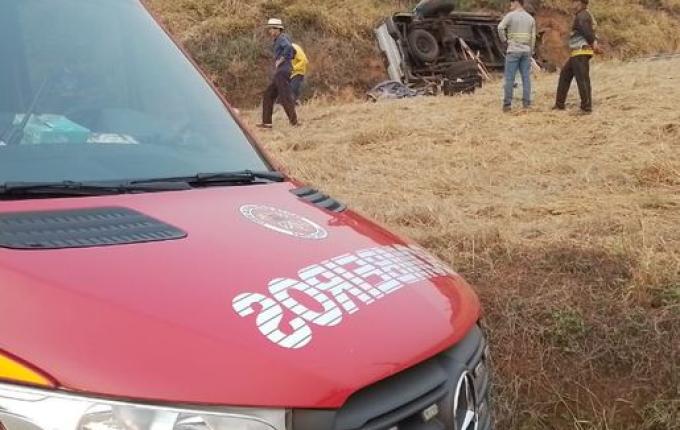 Motorista sofre mal súbito e capota veículo em São Lourenço do Oeste