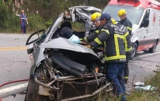 Casal de Maravilha morre em acidente na BR-282 em Rancho Queimado