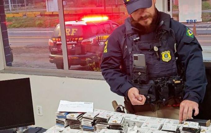 PRF apreende carga de espoletas avaliada em R$ 100 mil em Maravilha