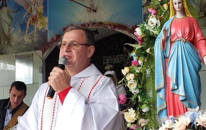 Missa de Nossa Senhora do Caravaggio reúne fiéis no interior de Iporã do Oeste