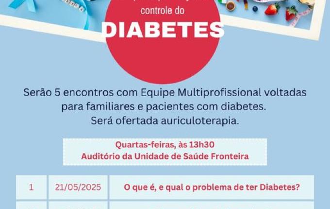 Itapiranga terá atividades em grupo para orientações sobre diabetes