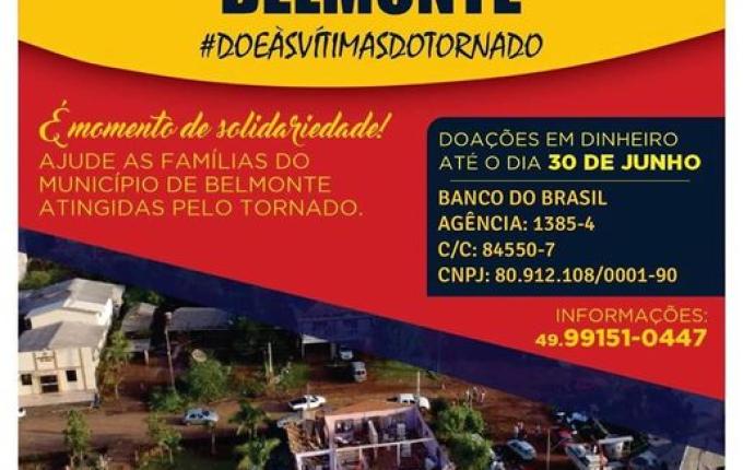 Grupo organiza Live Solidária em prol dos atingidos por tornado