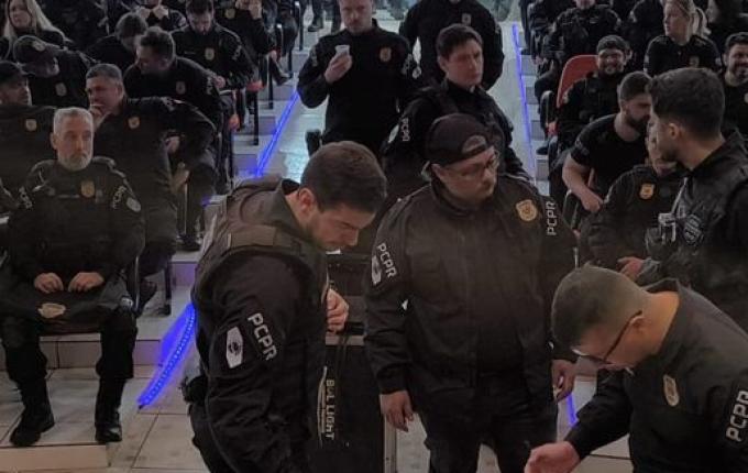 Policiais de São Lourenço e Campo Erê participam de grande operação da PC do PR