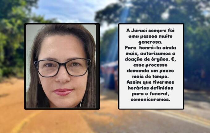 Família autoriza doação de órgãos de moradora de Descanso após morte por acidente na BR-282