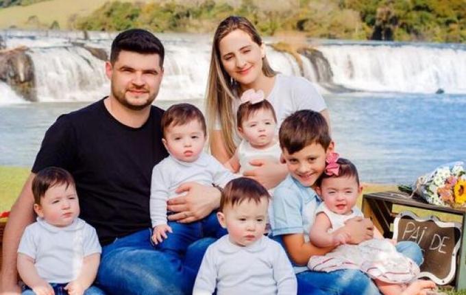 Quíntuplos de Chopinzinho completam um ano nesta quarta-feira