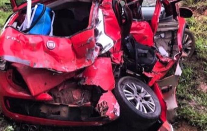 Bombeiro militar de Xaxim e namorada morrem em acidente na BR-282