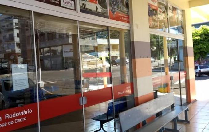 Rodoviária de SJCedro está fechada até a semana que vem