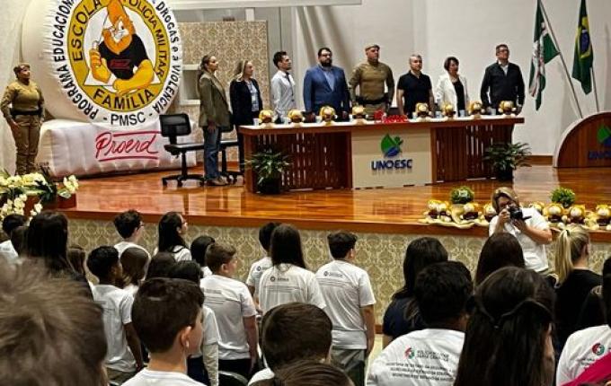 Proerd forma mais de 570 alunos em São Miguel do Oeste