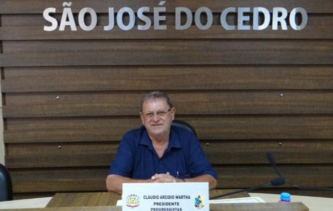 Administração de São José do Cedro solicita sessão extraordinária