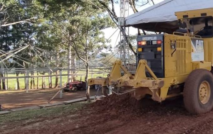 Trabalhos no Parque de Exposições são intensificados em São José do Cedro