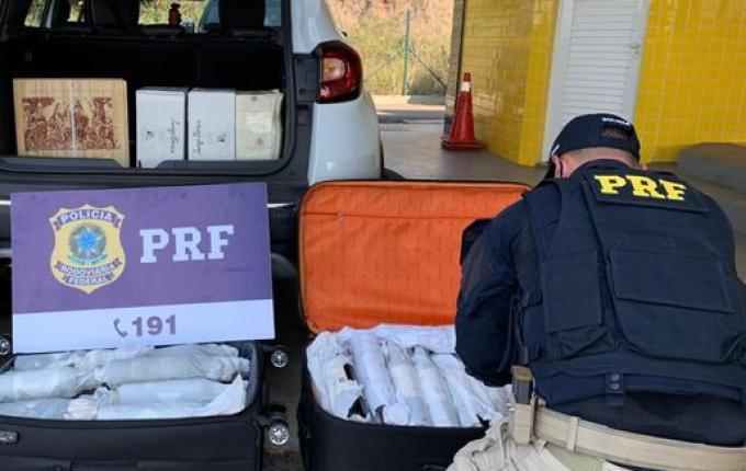 PRF apreende 170 garrafas de vinho argentino na BR-163