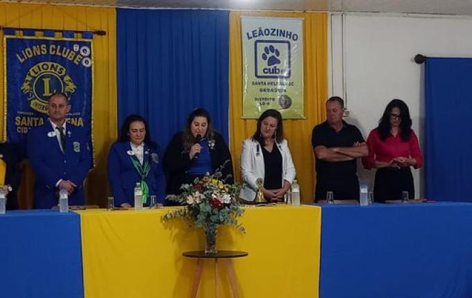 Karine Povala é reeleita presidente do Lions Clube de Santa Helena