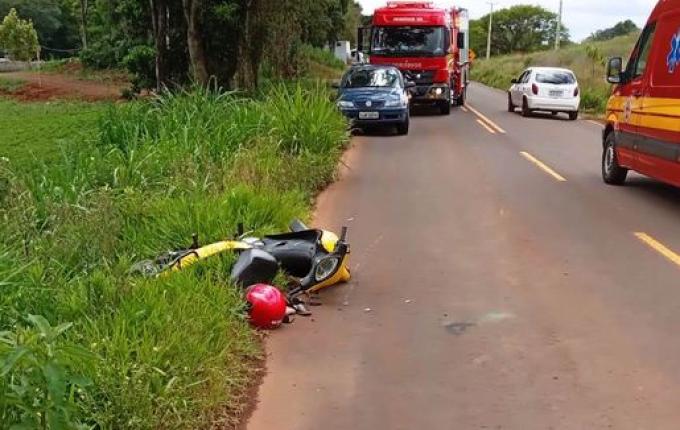 Motociclista fica gravemente ferida em acidente em Princesa