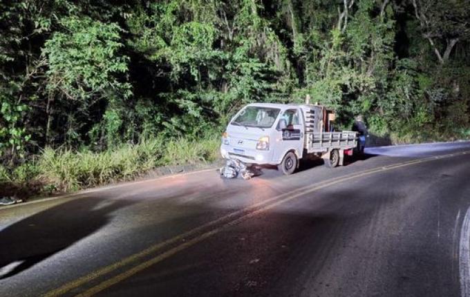 Motociclista morre em colisão frontal na SC-283