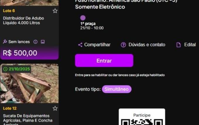 Prefeitura de Descanso faz leilão com veículos, móveis e sucatas