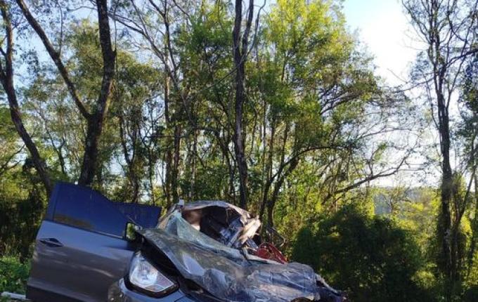 Caminhão com placas de SMO se envolve em acidente com vítima fatal no RS