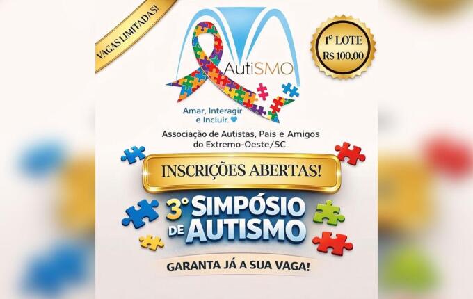 Terceiro Simpósio de Autismo já tem mais de 500 inscritos e deve reunir cerca de 600 pessoas em SMO