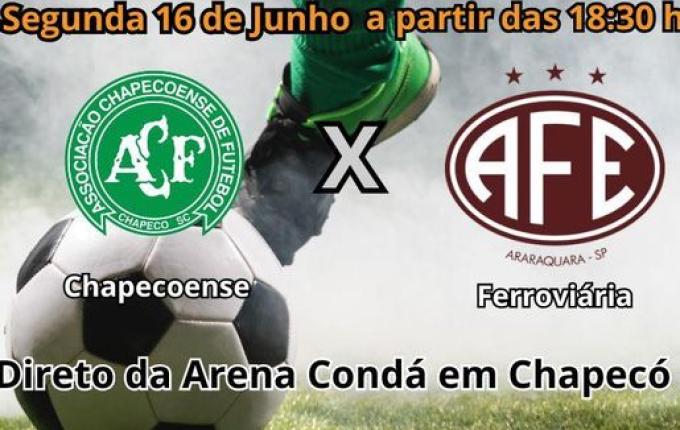 Rádio Peperi transmite Chapecoense e Ferroviária direto da Arena Condá nesta segunda-feira