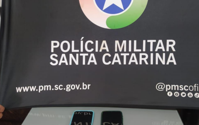 PM recupera celulares furtados em São Lourenço do Oeste