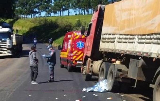 Adolescente morre atropelado por caminhão na BR-163