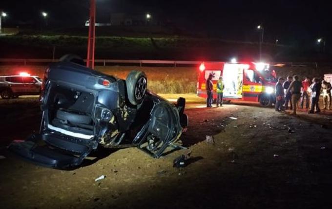 Homem morre em capotamento em São Lourenço do Oeste