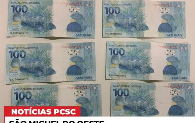 Polícia Civil apreende R$ 1.000 em notas falsas com adolescente em SMOeste