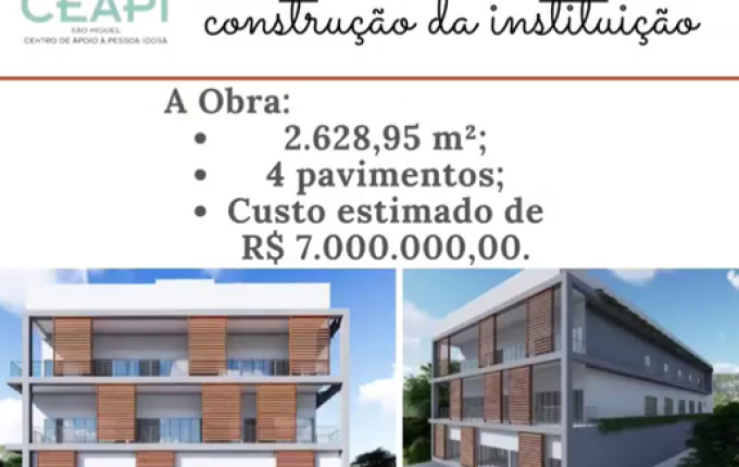 Ceapi tem apenas 1% do valor para construir Centro dos Idosos em SMOeste