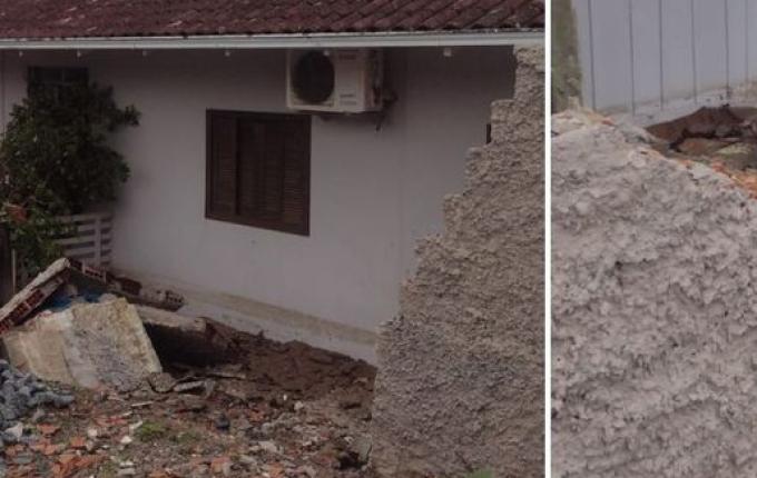 Chuva causa alagamentos, interdita casas e deixa famílias desabrigadas em Joinville