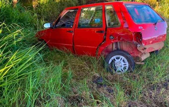 Colisão frontal deixa homem gravemente ferido na BR-282 entre SMOeste e Paraíso