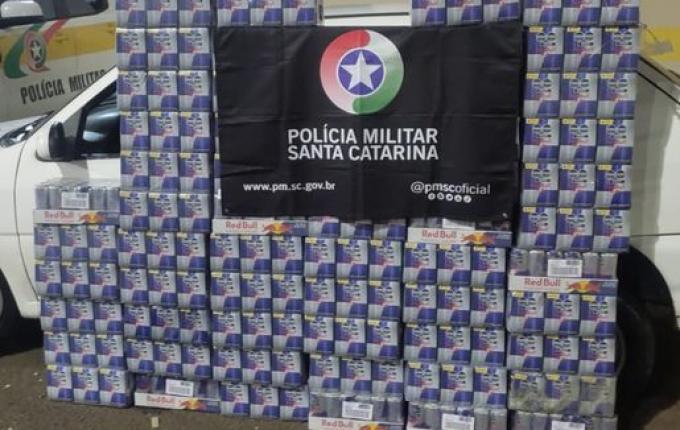 Carga de energético avaliada em mais de R$ 20 mil é apreendida