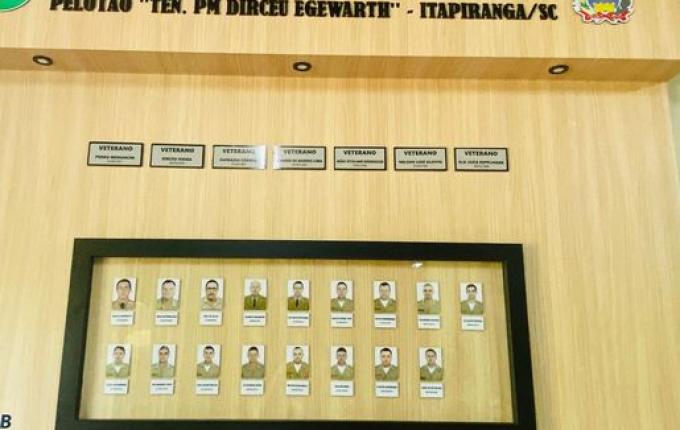 Polícia Militar de Itapiranga inaugura galeria de veteranos