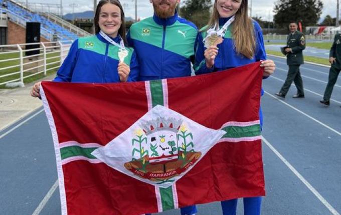 Atletas de Itapiranga conquistam medalhas no Campeonato Sul-americano de atletismo na Colômbia