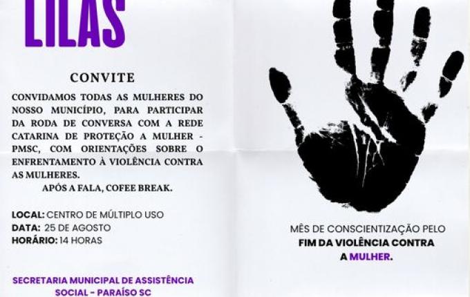 Paraíso promove roda de conversa sobre combate à violência contra mulheres