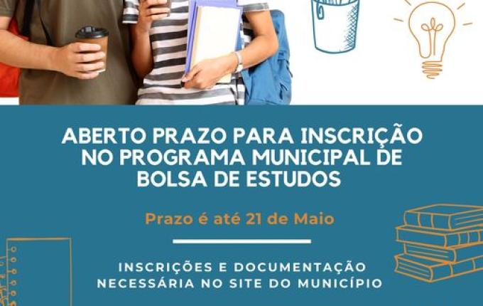 Guaraciaba abre inscrições para programa de bolsas de estudo