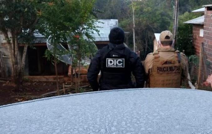 Em andamento: Polícia Civil realiza operação de combate ao tráfico de drogas em Cunha Porã
