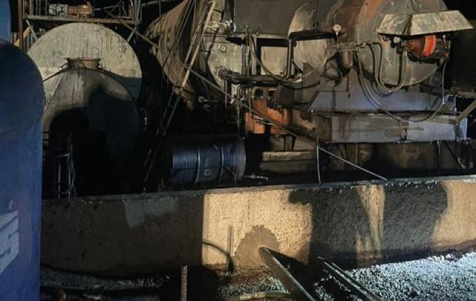 Bombeiros controlam incêndio em usina de asfalto no interior de Guaraciaba