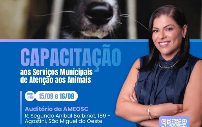São Miguel do Oeste recebe capacitação sobre serviços municipais de atenção aos animais