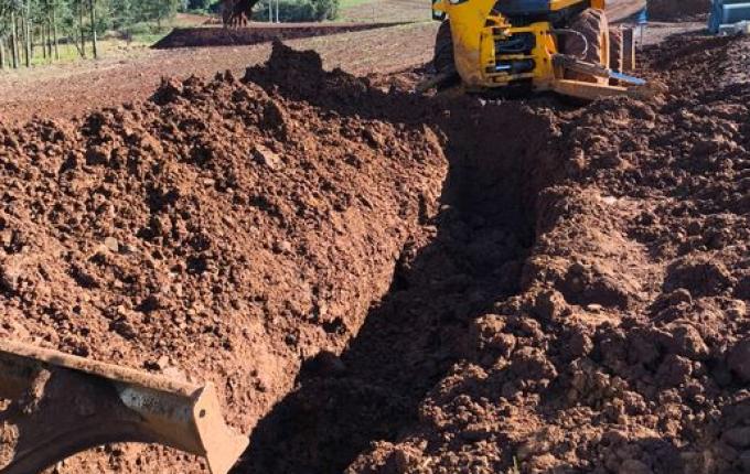 Trabalhador fica ferido em soterramento em São Lourenço do Oeste