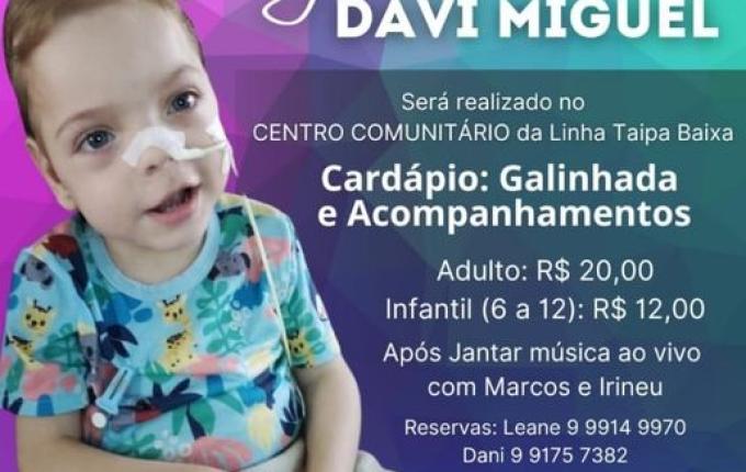 Ação beneficente é realizada em prol de menino com problemas de saúde